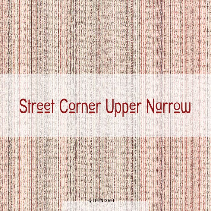 Street Corner Upper Narrow example